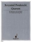 PENDERECKI - QUARTETT FÜR KLARINETTE UND STREICHTRIO (PARTITUR UND STIMMEN)