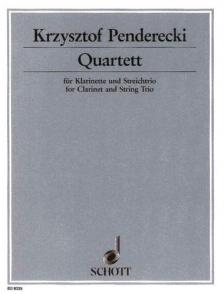 PENDERECKI - QUARTETT FÜR KLARINETTE UND STREICHTRIO (PARTITUR UND STIMMEN)