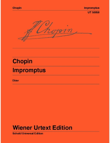 Chopin - IMPROMPTUS FÜR KLAVIER (EKIER) WIENER URTEXT EDITION