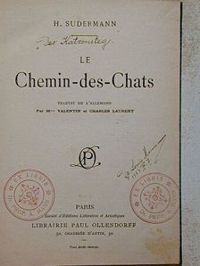 H. Sudermann - Chemin-des-Chats/Der Italinische Raubzug wider Rom [antikvár]
