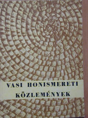 Vasi honismereti közlemények 1978. [antikvár]