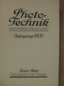 A. Niklitschek - Photo-Technik 1931. januar-dezember [antikvár]