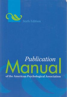 Publication Manual of the American Psychological Association [antikvár]