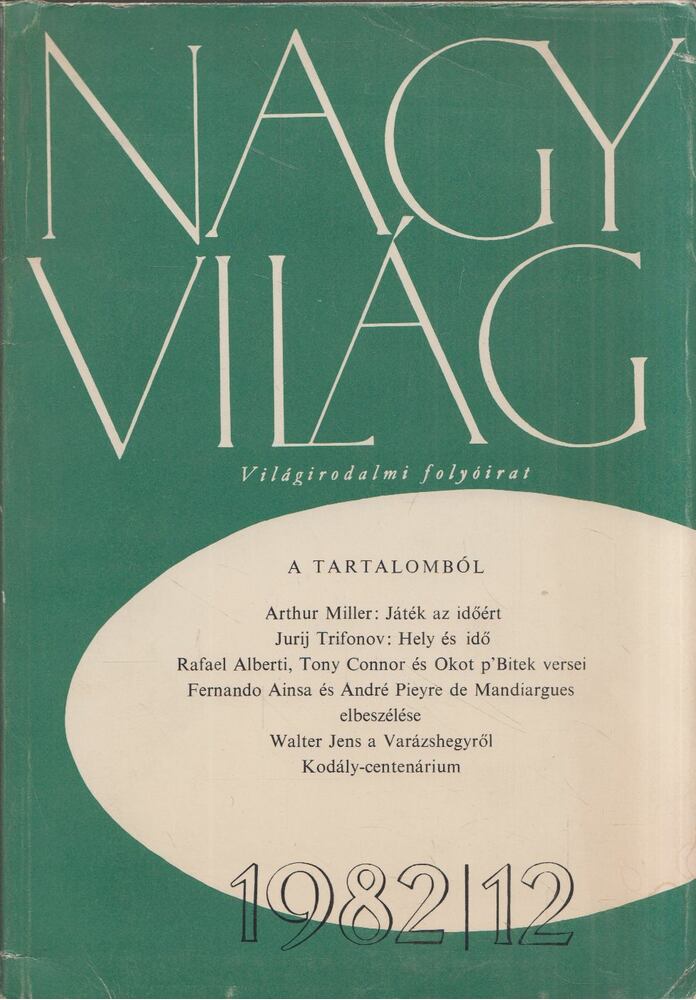 KÉRY LÁSZLÓ - Nagyvilág 1982/12 [antikvár]