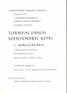 VÁRHELYI VANDA - Meghívó Tornyai János szentendrei képei c. kiállításra [antikvár]