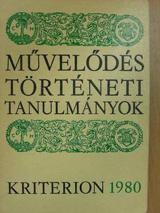 Benkő Elek - Művelődéstörténeti tanulmányok 1980 [antikvár]