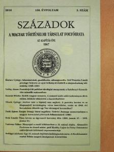 Blazovich László - Századok 2016/3. [antikvár]