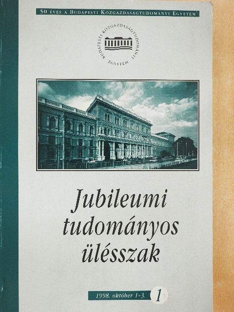 Baricz Rezső - Jubileumi tudományos ülésszak 1. [antikvár]