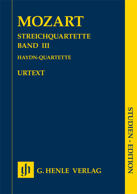 MOZART, W,A, - STREICHQUARTETTE BAND III. HAYDN-QUARTETTE STUDIEN EDITION