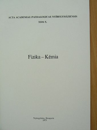 Hadházy Tibor - Fizika-kémia [antikvár]
