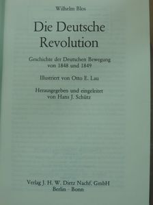 Wilhelm Blos - Die Deutsche Revolution (gótbetűs) [antikvár]