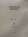 Társasági törvény [antikvár]
