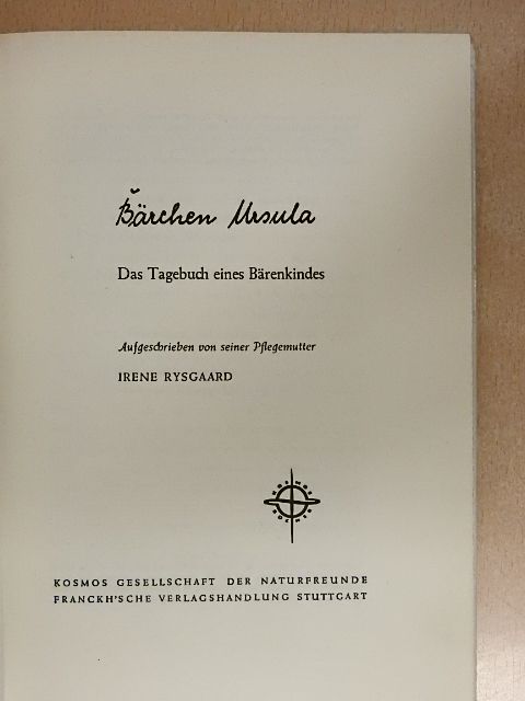 Irene Rysgaard - Bärchen Ursula [antikvár]