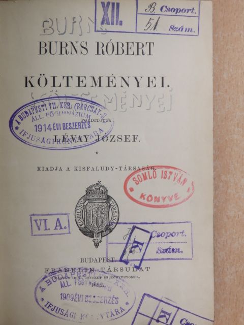 Burns Róbert - Burns Róbert költeményei [antikvár]