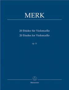 MERK - 20 ETÜDEN FÜR VIOLONCELLO OP.11 (MARTIN RUMMEL)
