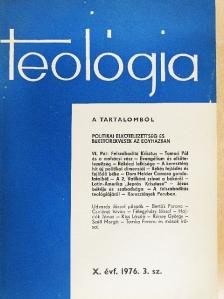 Félegyházy József - Teológia 1976/3. [antikvár]