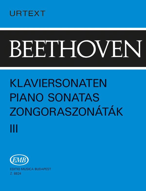 BEETHOVEN - ZONGORASZONÁTÁK III URTEXT (SOLYMOS PÉTER)