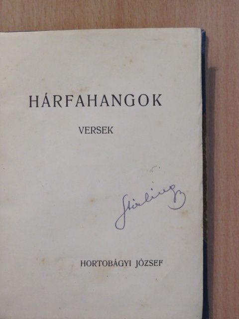 Hortobágyi József - Hárfahangok [antikvár]