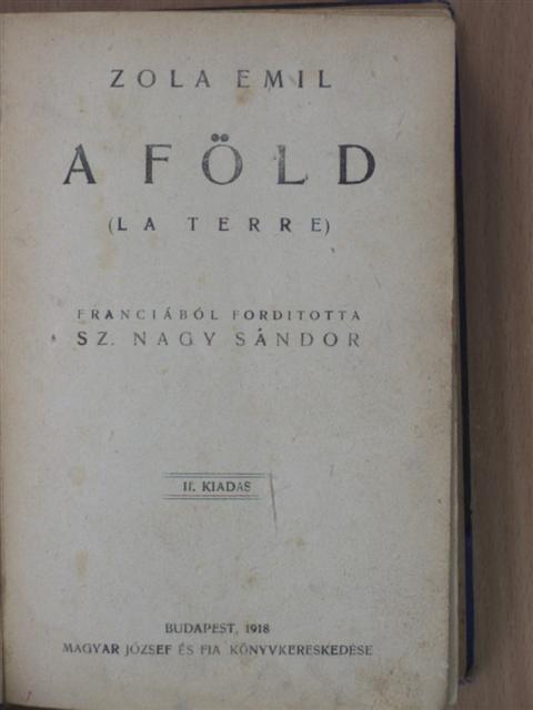 Zola Emil - A Föld [antikvár]