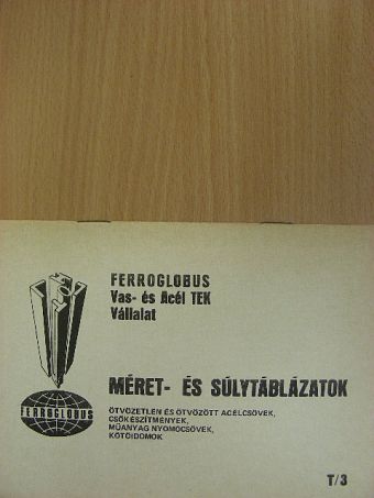 Méret- és súlytáblázatok T/3 [antikvár]
