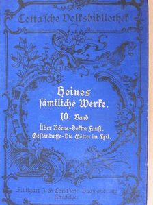 Heinrich Heine - Heinrich Heines Sämtliche Werke in zwölf Bänden 10. (gótbetűs) [antikvár]