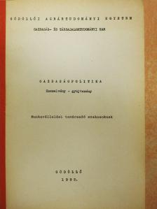 Mandel Miklós - Gazdaságpolitika [antikvár]