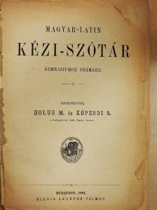 Magyar-latin kézi-szótár (rossz állapotú) [antikvár]