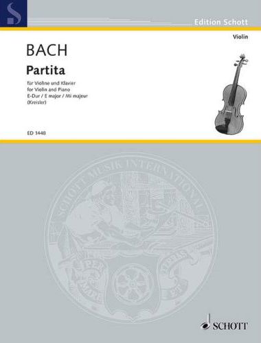 J. S. Bach - PARTITA FÜR VIOLINE UND KLAVIER E-DUR (KREISLER)