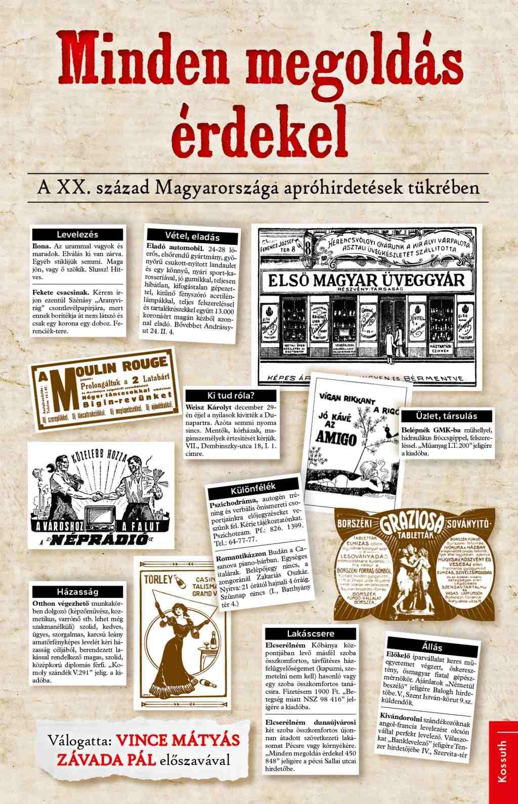 Vince Mátyás - Minden megoldás érdekel - A XX. század Magyarországa apróhirdetések tükrében