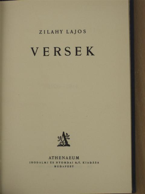Zilahy Lajos - Versek [antikvár]