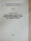 György Antalffy - Systeme juridique, branche du droit, branche de science juridique eu égard aux conditions en Hongrie [antikvár]