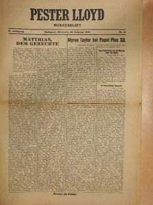 Pester Lloyd 28. Februar 1940 [antikvár]