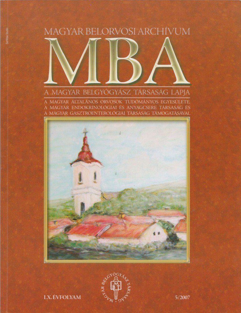 Dr. Szathmári Miklós - Magyar Belorvosi Archívum 2007/5 [antikvár]