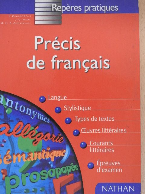 Dominique Giovacchini - Précis de francais [antikvár]