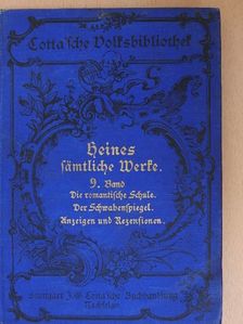 Heinrich Heine - Heinrich Heines Sämtliche Werke in zwölf Bänden 9. (gótbetűs) [antikvár]