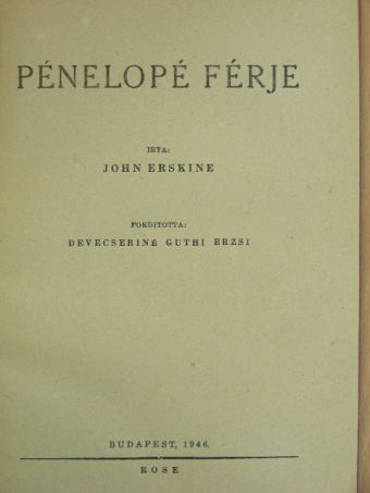 John Erskine - Pénelopé férje [antikvár]