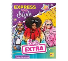 LIS12679 - Barbie divattervező vázlatfüzet EXPRESS YOUR STYLE