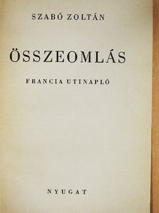 Szabó Zoltán - Összeomlás [antikvár]