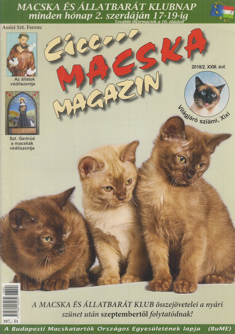Dr. Tóth Lászlóné - Cicc... Macska Magazin 2018/2. [antikvár]