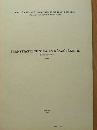 Irányítástechnika és készülékei II. [antikvár]