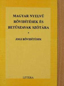 Magyar nyelvű rövidítések és betűszavak szótára [antikvár]