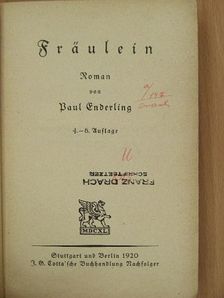 Paul Enderling - Fräulein (gótbetűs) [antikvár]