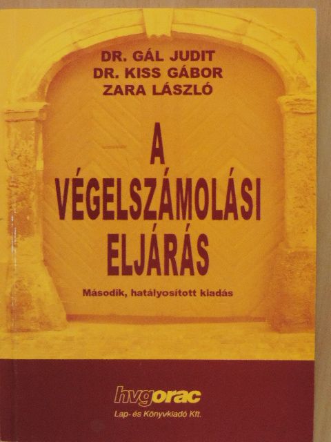 Dr. Gál Judit - A végelszámolási eljárás [antikvár]