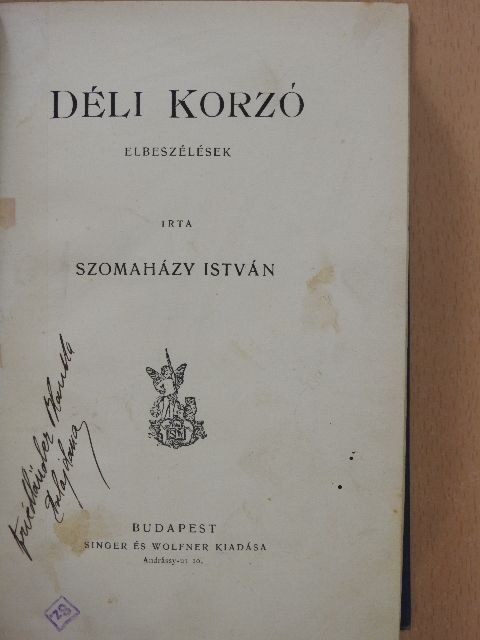 Szomaházy István - Déli korzó [antikvár]
