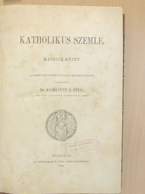 Árvay Sándor - Katholikus Szemle II. [antikvár]