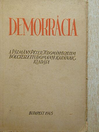 Erdei Ferenc - Demokrácia [antikvár]
