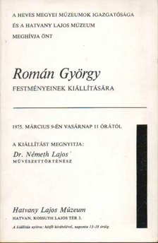 Frank János - Meghívó Román György festményeinek kiállítására [antikvár]