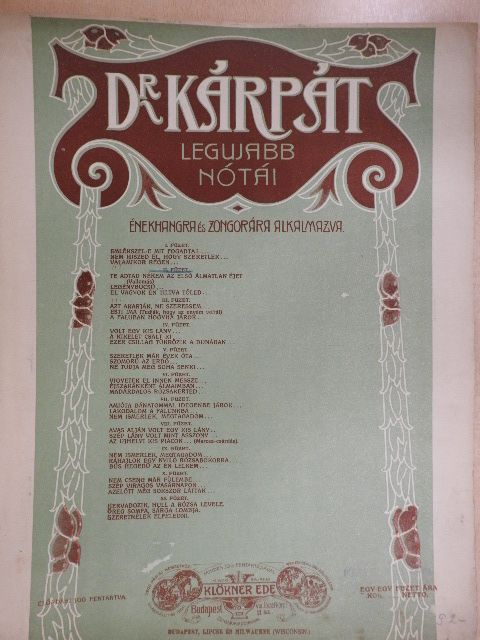 Dr. Kárpát - Dr. Kárpát legujabb nótái II. [antikvár]