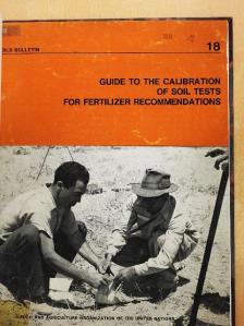 G. F. Hauser - Guide to the Calibration of Soil Tests for Fertilizer Recommendations [antikvár]