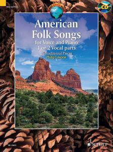AMERICAN FOLK SONGS FOR VOICE AND PIANO 1 OR 2 VOCAL PARTS. 20 TRADITIONA PIECES